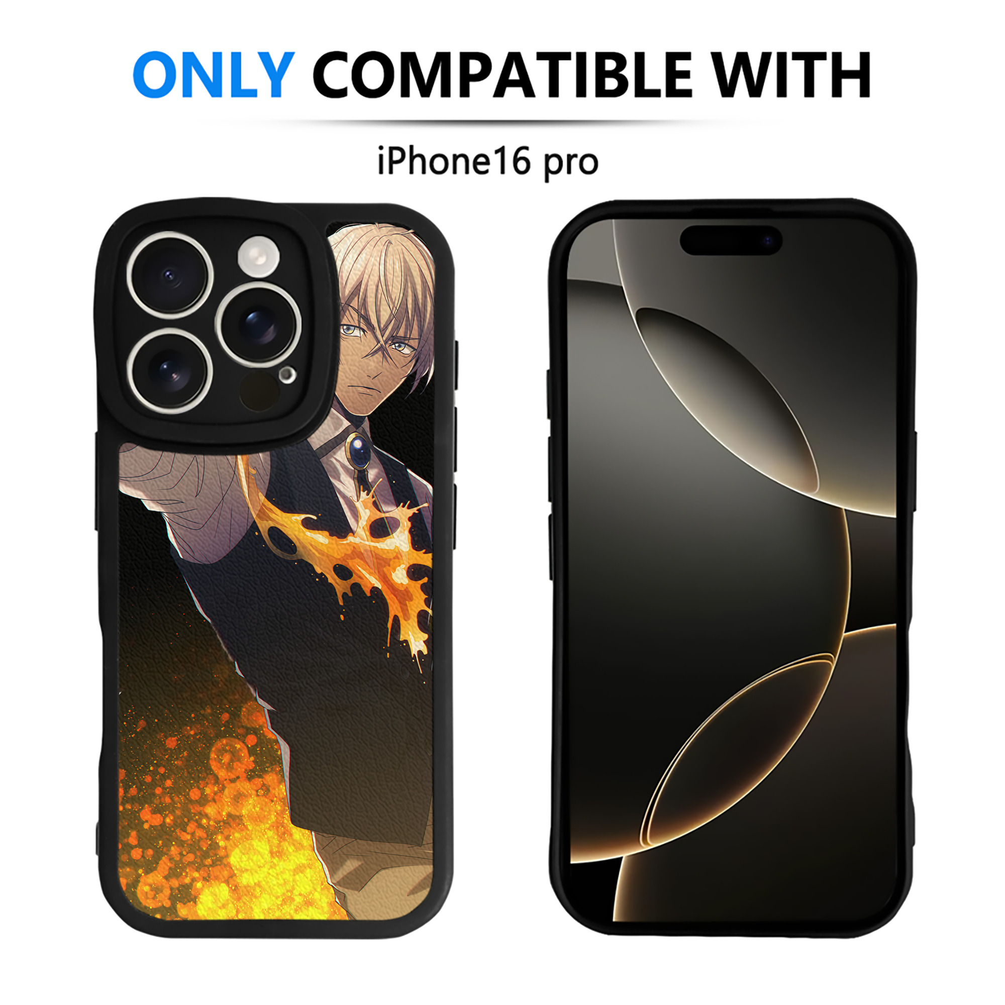（画像用） 名探偵コナン Detective Conan 【iPhone 16シリーズ対応】シリコンスマホケース（レザー調） 材質：シリコン